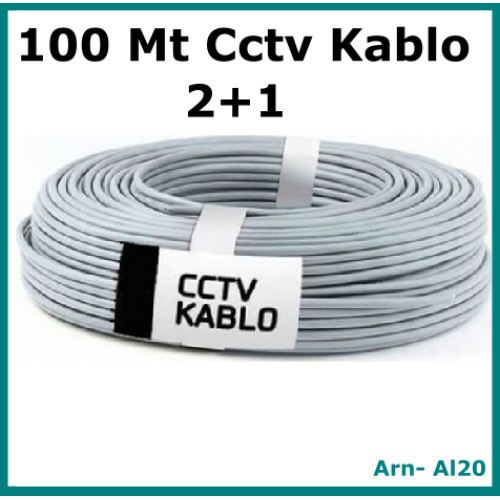 2+1 100 Metre 0,22 CCTV Kamera Kablosu