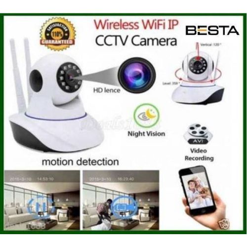 1080P 2MP 360 derece Full HD Kablosuz IP Gece Görüşlü WİFİ Güvenlik Kamerası 16 GB SD Kart Dahil