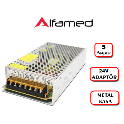 24V 5 Amper Adaptörü metal kasa trafo adaptör