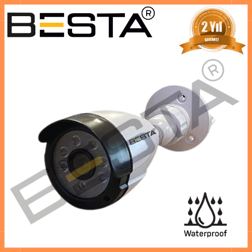 2MP AHD IR CAM 3.6MM 6 Atom LED Bullet Güvenlik Kamerası KD-1244