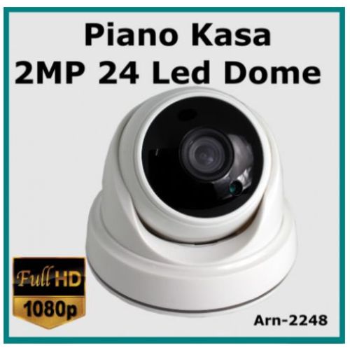 2MP ARN-2248 Piano Dome 24 LED 3.6 MM Güvenlik Kamerası