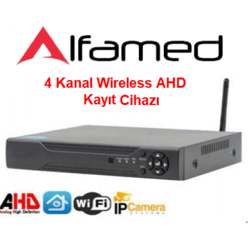 4 Kanal AHD 5MP WIRELESS KAYIT CİHAZI AF-1204W