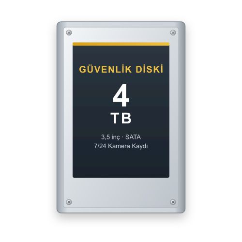 4TB 3.5' Güvenlik Kamerası Harddiski