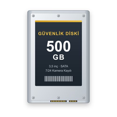 500 GB Güvenlik Harddiski