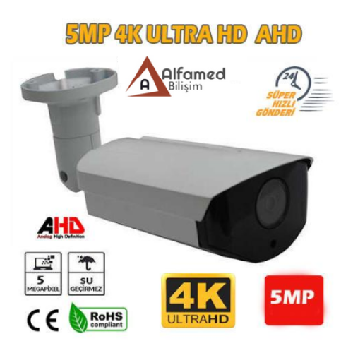 5MP AHD 4K Ultrahd Gece Görüşlü Dış Mekan Güvenlik Kamerası