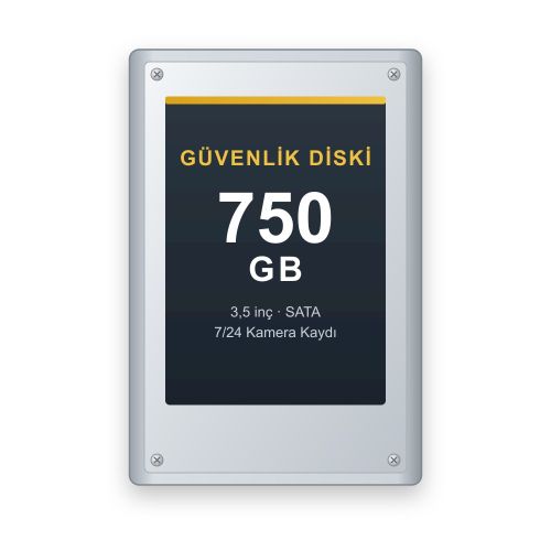 750 GB 3.5' Güvenlik Kamerası Harddiski