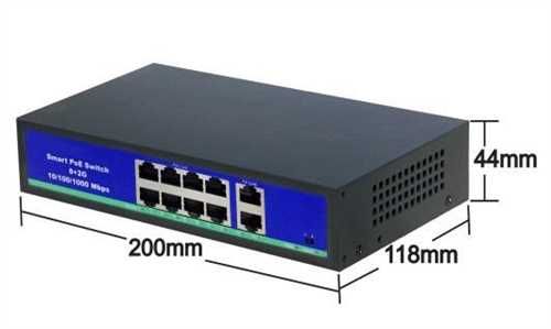 8 port PoE Switch KD0820
