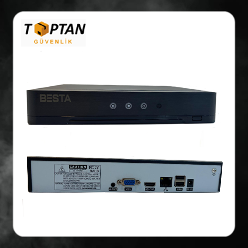 Besta 5 MP 1440P 10 Kanal H265 Xmeye NVR Ip Kamera Kayıt Cihazı KD-510