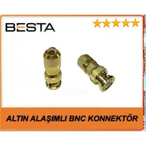 BESTA BNC-103 ALTIN ALAŞIMLI PROFESYONEL BNC KONNEKTÖR