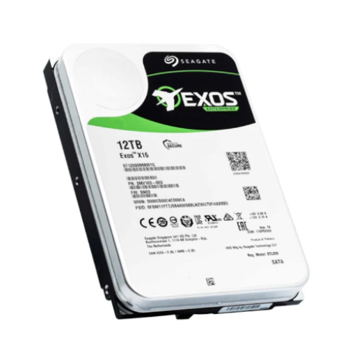 Seagate 3.5" 12 TB EXOS ST12000NM001G SATA 3.0 7200 RPM Harddisk