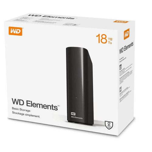 WD 18TB Elements Desktop Masaüstü Harici Hard Disk (WDBWLG0180HBK-EESN)