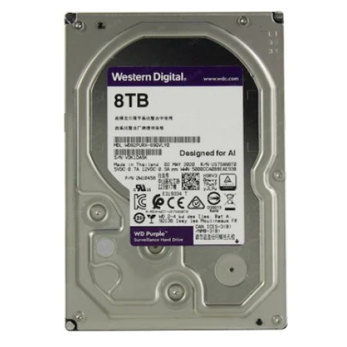 WD Purple WD82PURX 3.5" 8 TB SATA 3 Güvenlik Hard Diski