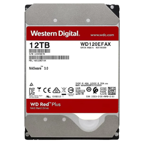 Western Digital WD120EFAX 3.5" 12 TB WD Red NAS SATA3 HDD