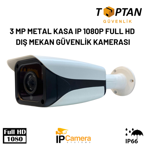 3 MP METAL KASA IP 1080P FULL HD DIŞ MEKAN GÜVENLİK KAMERASI ARNA-1093