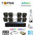 ARNA 5mp Lens 2mp 1080P Warm LED 8 Kameralı 250GB Rehberi