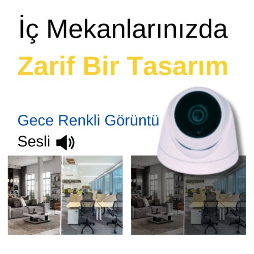ARNA 6 KAMERALI GECE RENKLİ YAPAY ZEKA GERÇEK 5 MP 1 TB HDD DAHİL İÇ MEKAN GÜVENLİK SETİ - ST651B
