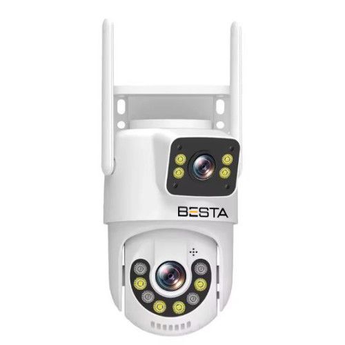 Besta Dış Mekan Çift Kameralı Gece Görüşlü Full Hd Ip Akıllı Güvenlik Kamerası PTZ GÜVENLİK KAMERASI BB-1723