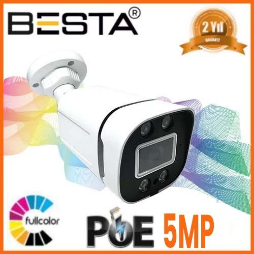 BESTA IP POE BT-1240 5 MP WARM LED GÜVENLİK KAMERASI