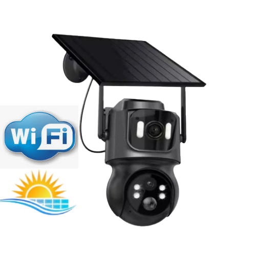 Çift Kameralı 3mp+3mp Wifi Solar Kablosuz Güvenlik Kamerası ARNA-1733