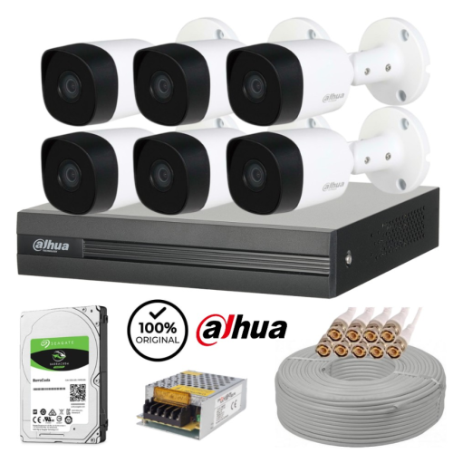 Dahua 8 Kanal 6 Kamera Güvenlik Set