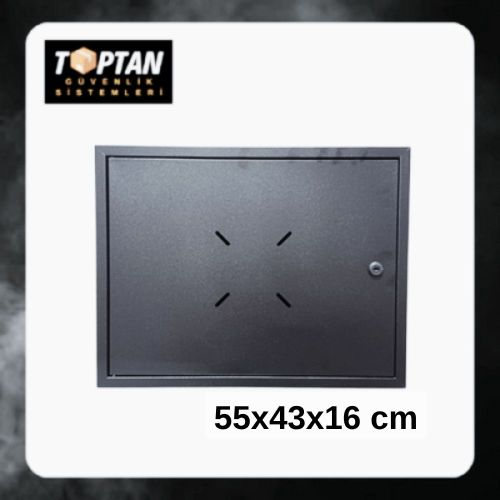 DVR - Monitör BOX 550X430X160 MM Metal Kasa Duvar Tipi Kabinet ST-455