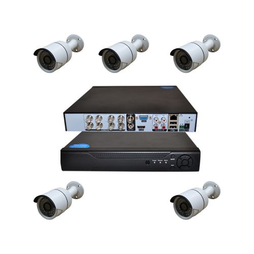 Picam Pi205 2MP 5 kameralı Güvenlik Kamera Seti DVR 8 Kanal Kayit Cihazı AHD Kamera