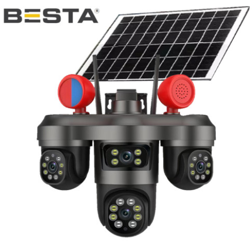 Solar 4G 3 MP + 3MP + 3MP 3 KAMERALI KABLOSUZ GÜVENLİK KAMERASI RML-55G