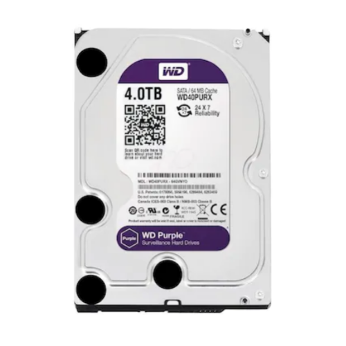 WD Intellipower WD40PURX 3.5 4 TB 5900 RPM 256 MB SATA 3 Güvenlik Diski