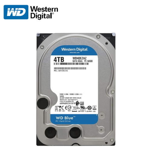 Western Digital 3.5 4 TB Blue WD40EZAZ SATA 3.0 5400 RPM Harddisk