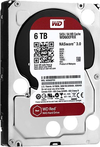 Western Digital 3.5 6 TB WD60EFAX SATA 3.0 5400 RPM Hard Disk