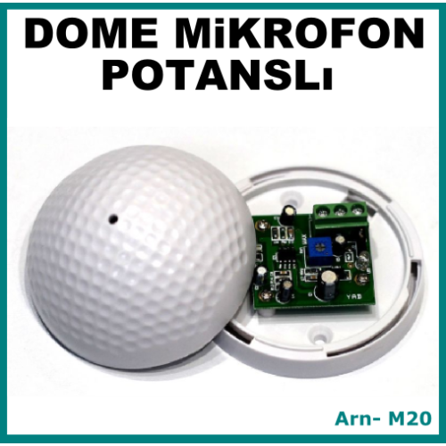 Dome Tipi Mikrofon Ses Kartı Potanslı