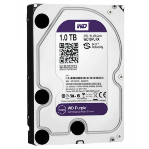 WD Purple WD10PURX 1 TB 3.5" 7200 RPM HDD Güvenlik Diski