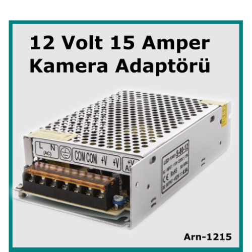 Güvenlik Kamerası Adaptörü 12 Volt 15 Amper 