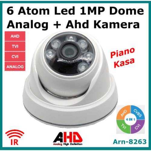 1 Mp Analog+ Ahd Dome Kamera Arna8263