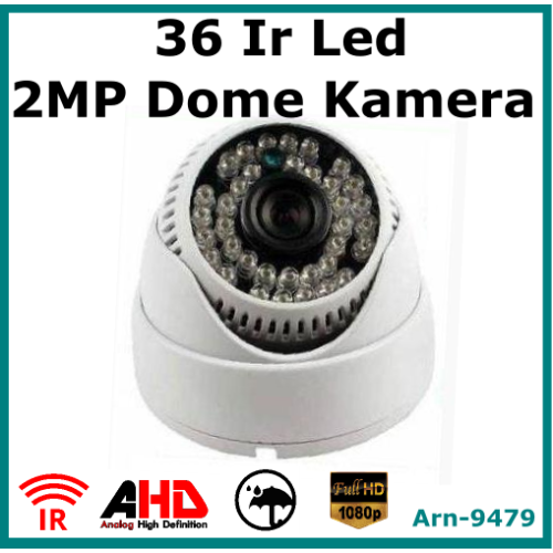 2Mp Plastik Kasa 36 Ir Led Dome Kamera Arna9479