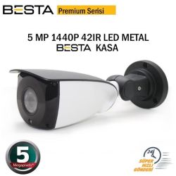 BESTA PREMIUM 5 MP 1440P 42 LED METAL KASA AHD GÜVENLİK KAMERASI BT-2209
