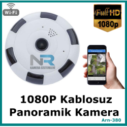 Kablosuz Panaromik Kamera 1080P 2MP Full Hd