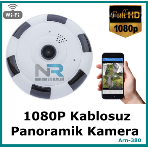 Kablosuz Panaromik Kamera 1080P 2MP Full Hd