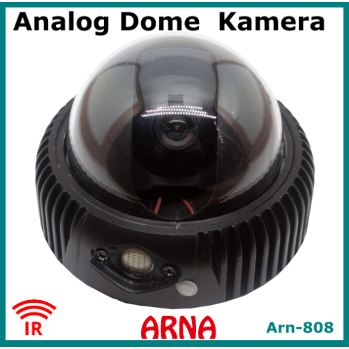 Analog Dome Kamera Gece Görüşlü Metal Kasa Arn808