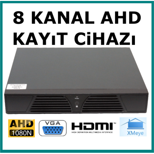 8 Kanal Dvr Kayıt Cihazı 1080N Kr708