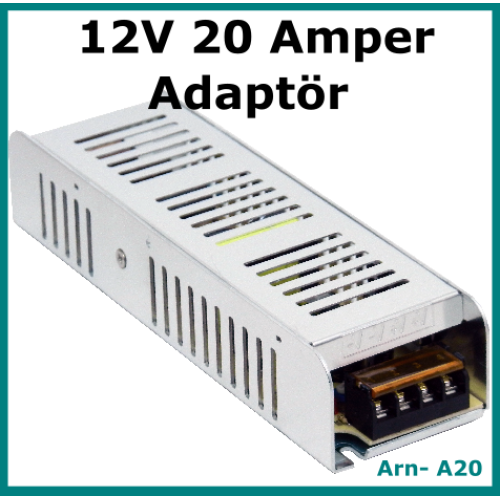12 Volt 20 Amper Kamera-Led Adaptörü
