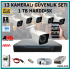 13 Kameralı Güvenlik Kamera Seti 2 TB HDD (9230-H13)