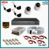 5 Kameralı (2 İç 3 Dış) Güvenlik Kamerası Sistemi AHD 1080P