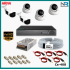 5 Kameralı (3 İç 2 Dış) Güvenlik Kamerası Sistemi AHD 1080P