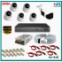 6 Kameralı (5 İç 1 Dış) Güvenlik Kamerası Sistemi AHD 1080P