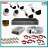 6 Kameralı (2 İç 4 Dış) Güvenlik Kamerası Sistemi AHD 1080P