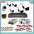 6 Kameralı (1 İç 5 Dış) Güvenlik Kamerası Sistemi AHD 1080P
