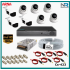 8 Kameralı (5 İç 3 Dış) Güvenlik Kamerası Sistemi AHD 1080P