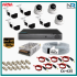 8 Kameralı (3 İç 5 Dış) Güvenlik Kamerası Sistemi AHD 1080P