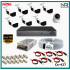 8 Kameralı (1 İç 7 Dış) Güvenlik Kamerası Sistemi AHD 1080P